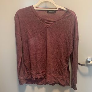 Six/Fifty long sleeve maroon top
